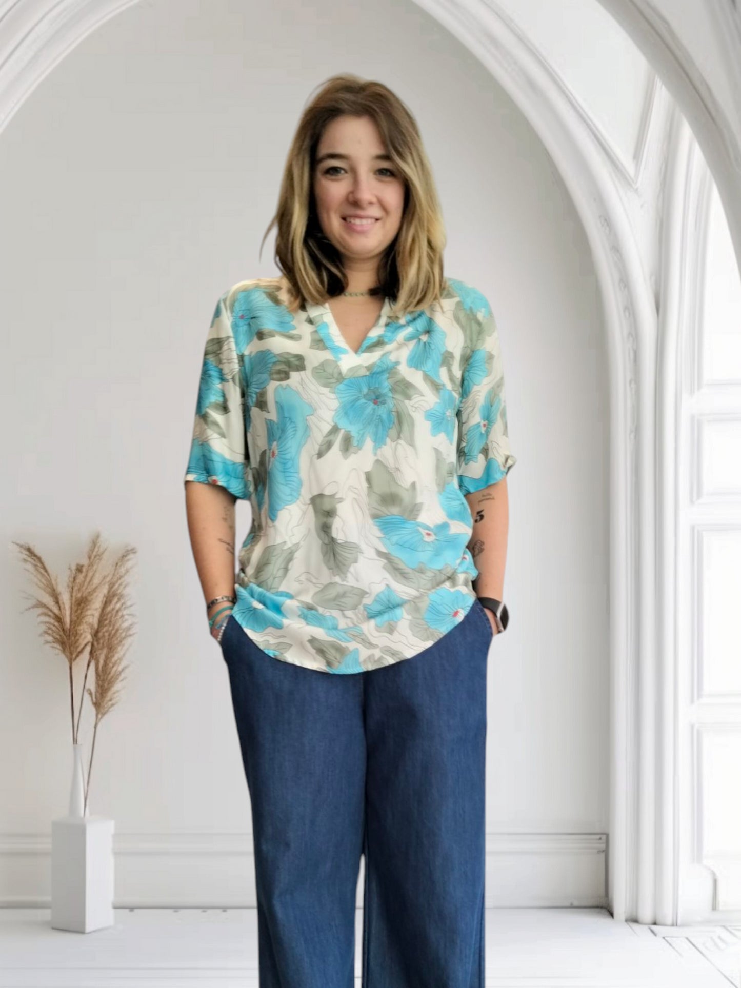 BLUSA FANTASIA FLOREALE WÙSIDE