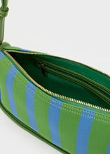BORSA TEXAS A SPALLA RIGHE BLU/VERDE NALÌ