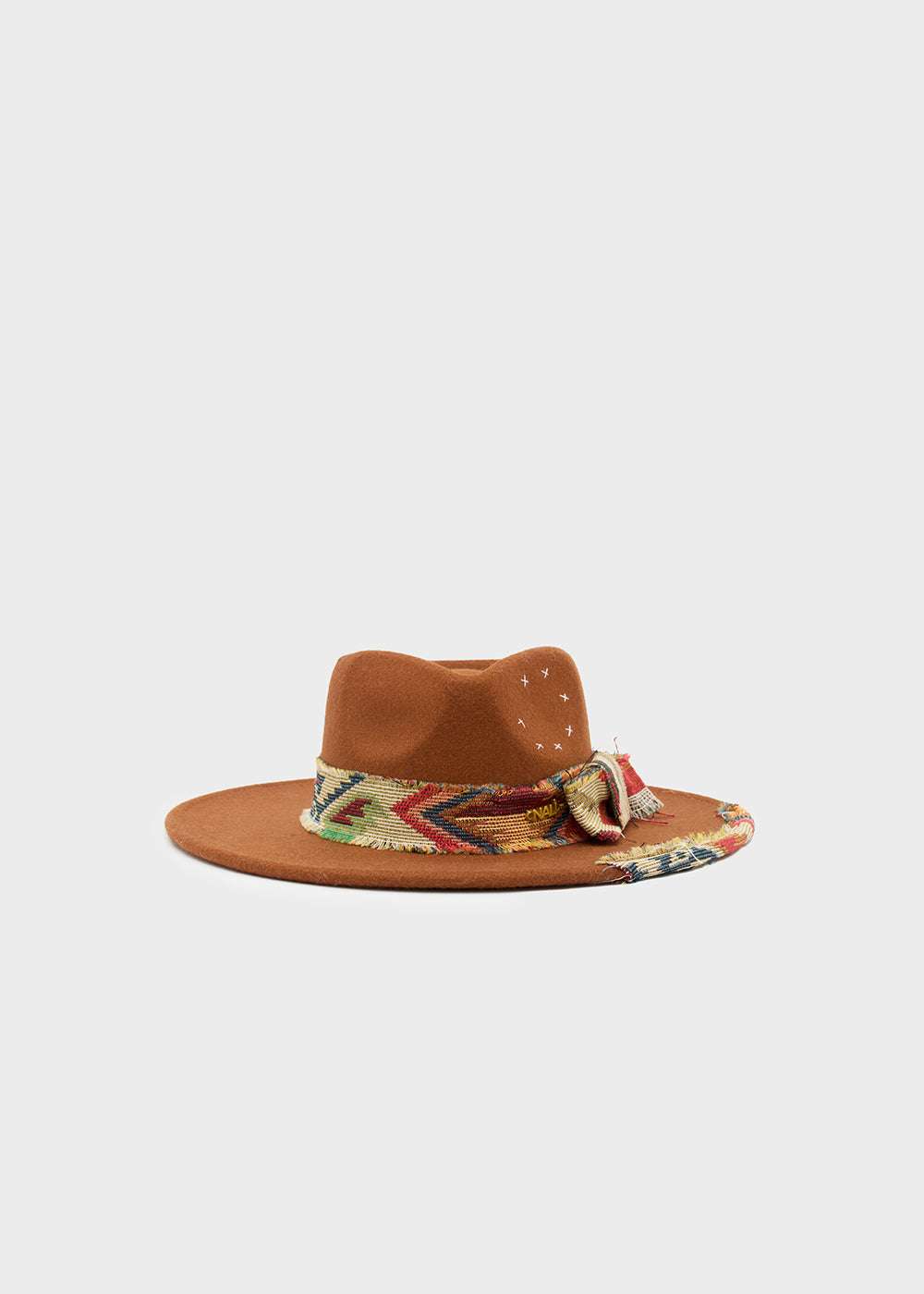 CAPPELLO JANE FALDA LARGA NASTRO MARRONE NALÍ