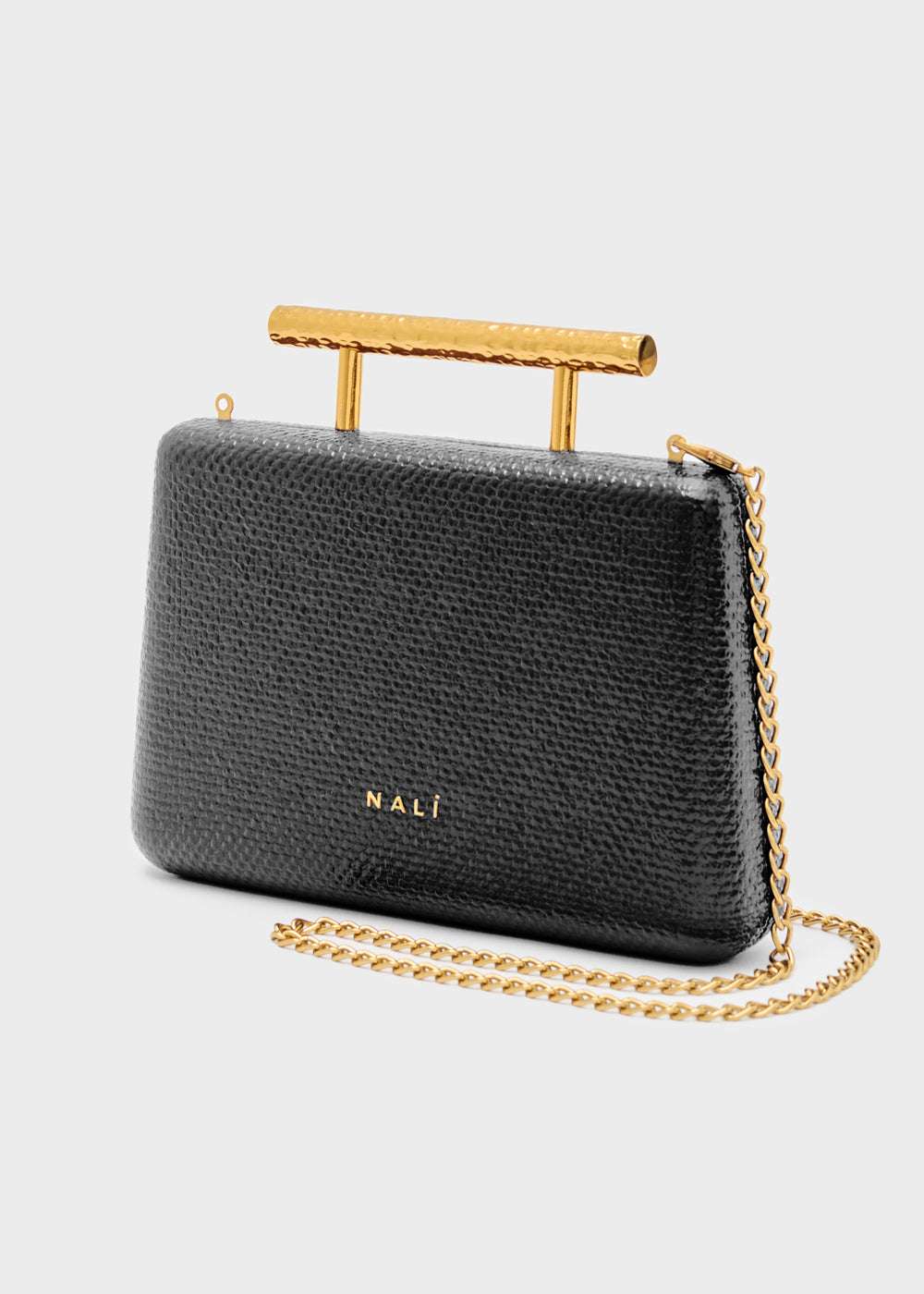 CLUTCH IVY STAMPATA NERO NALÌ