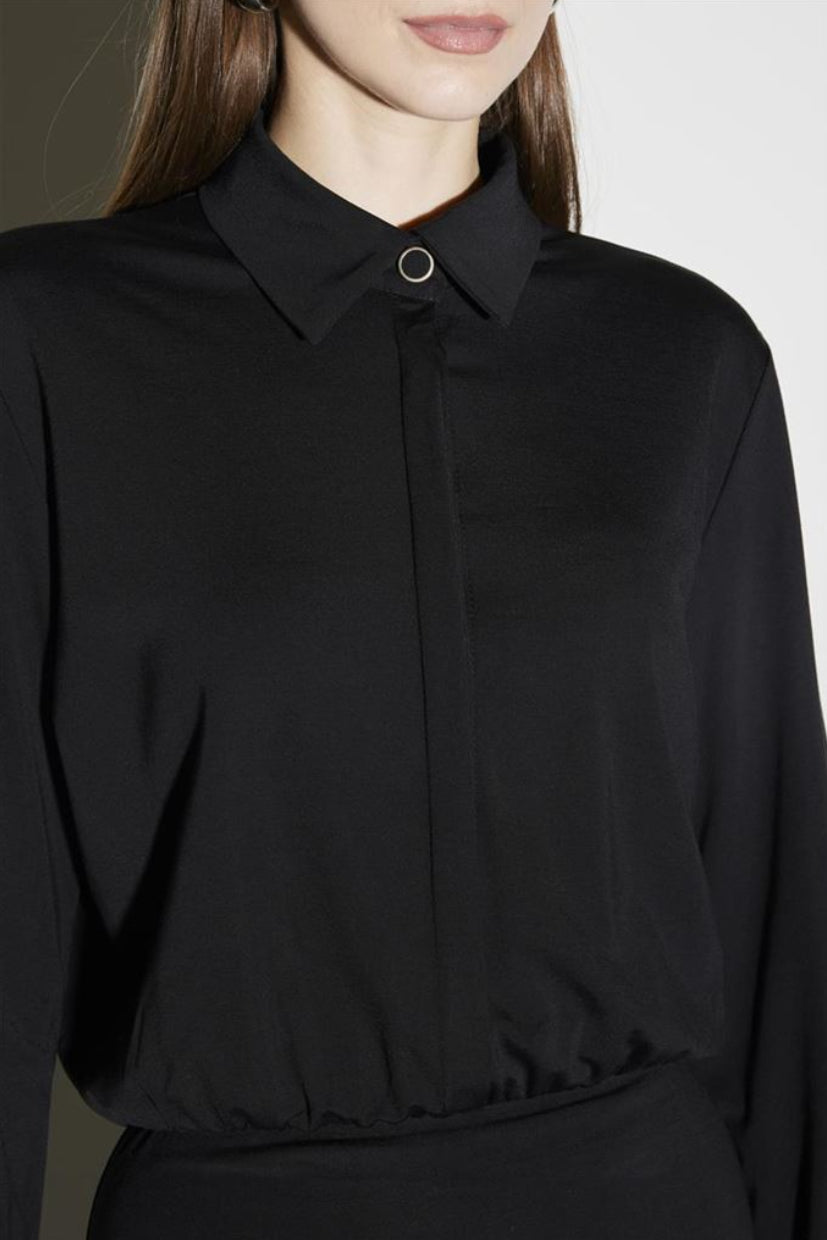 ABITO MIDI RI1MA001-0001 NERO KAOS