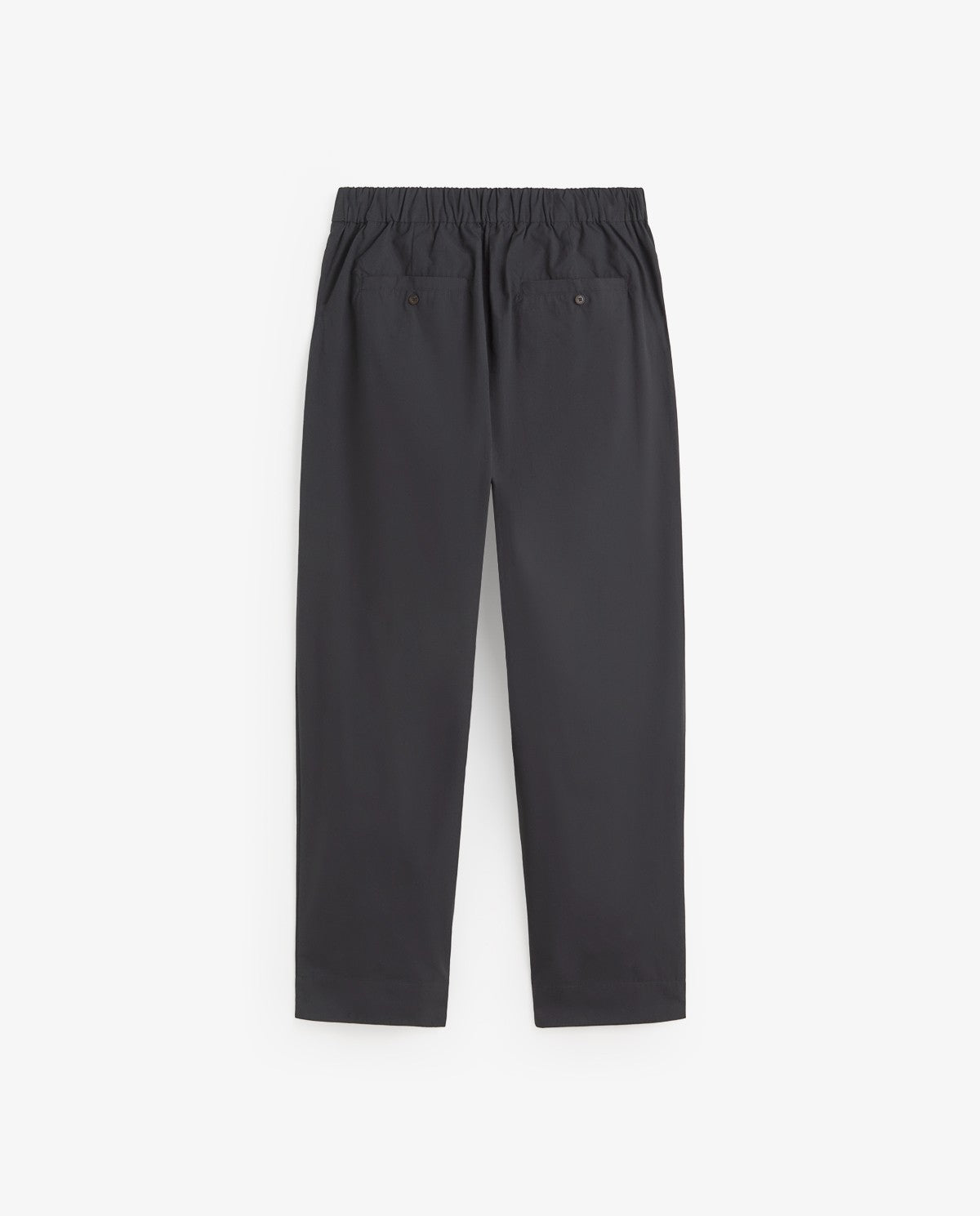 PANTALONI DRITTI IN POPELINE BLU YERSE