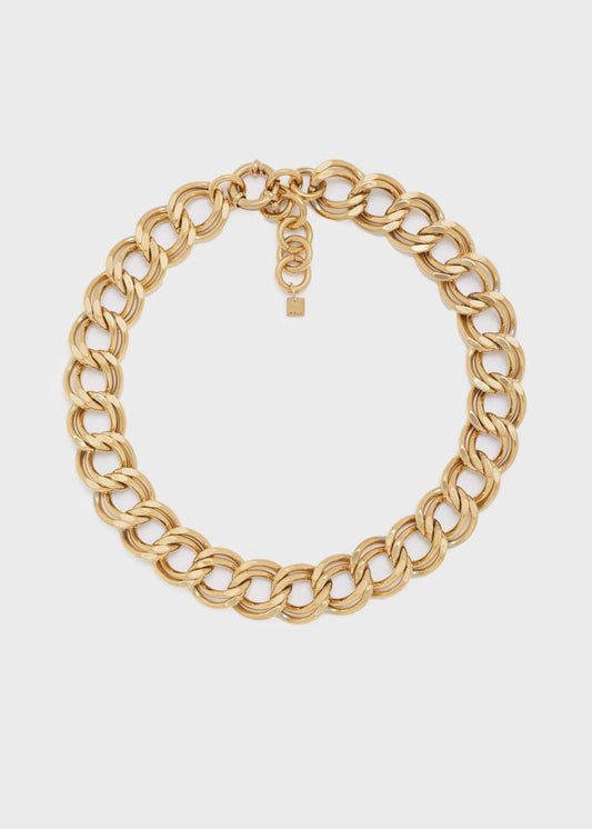 COLLANA MAGLIA ANELLI ACC.INOS. ORO NALÌ