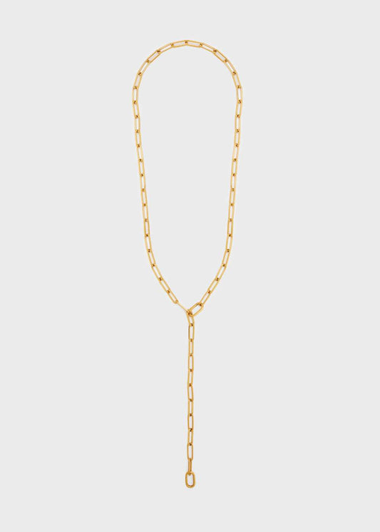 COLLANA CHAIN LUNGA ACC.INOS PLAC.ORO18KT NALÌ