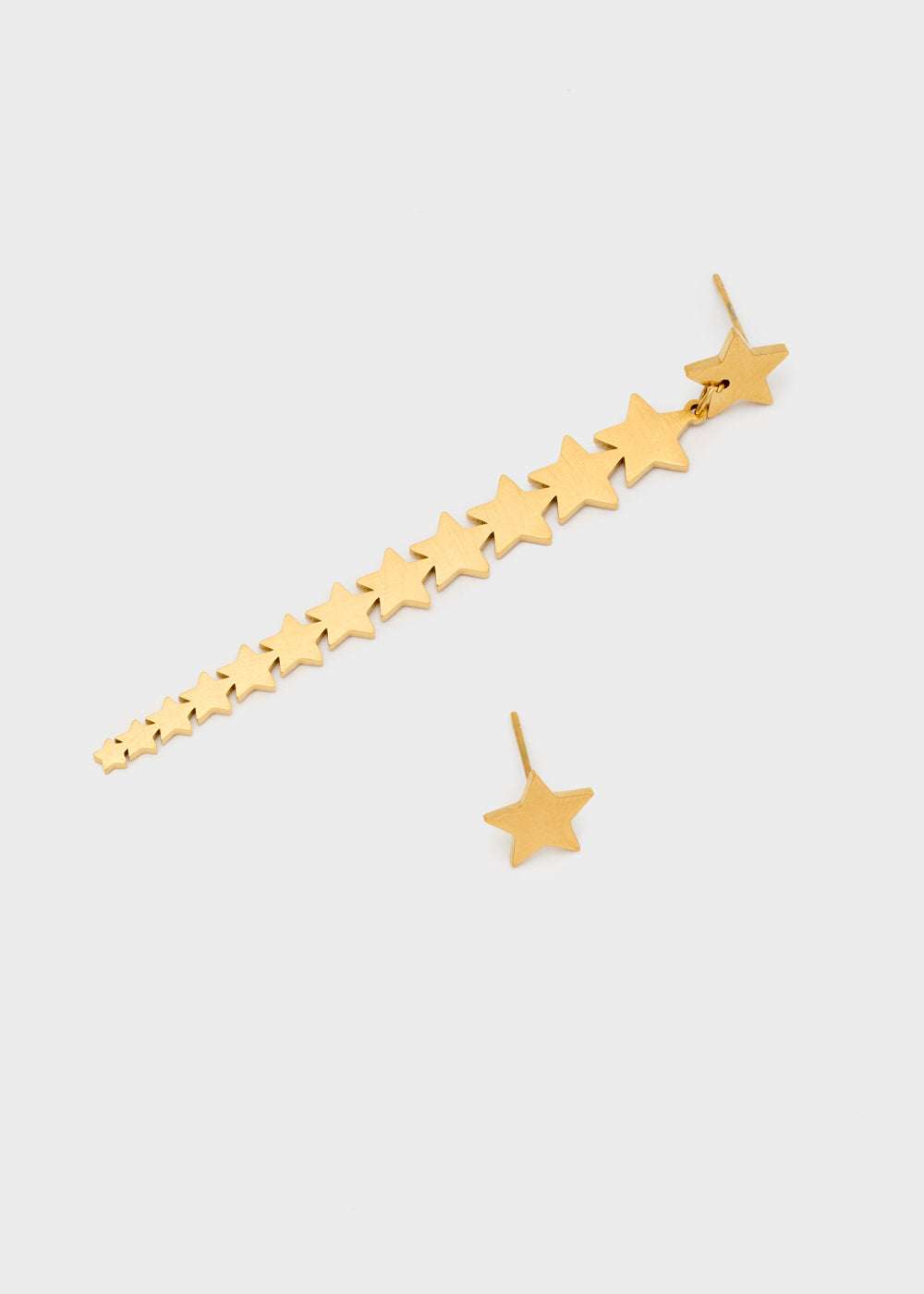 ORECCHINI ASIMMETRICI CON STELLE ORO NALÍ