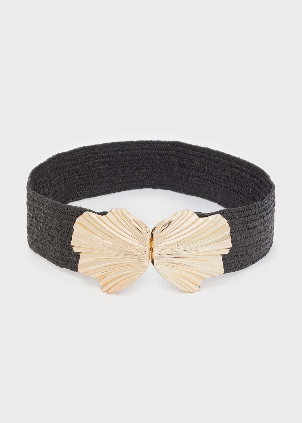 CINTURA BUTTERFLY ELASTICA PAGLIA NERA NALÌ
