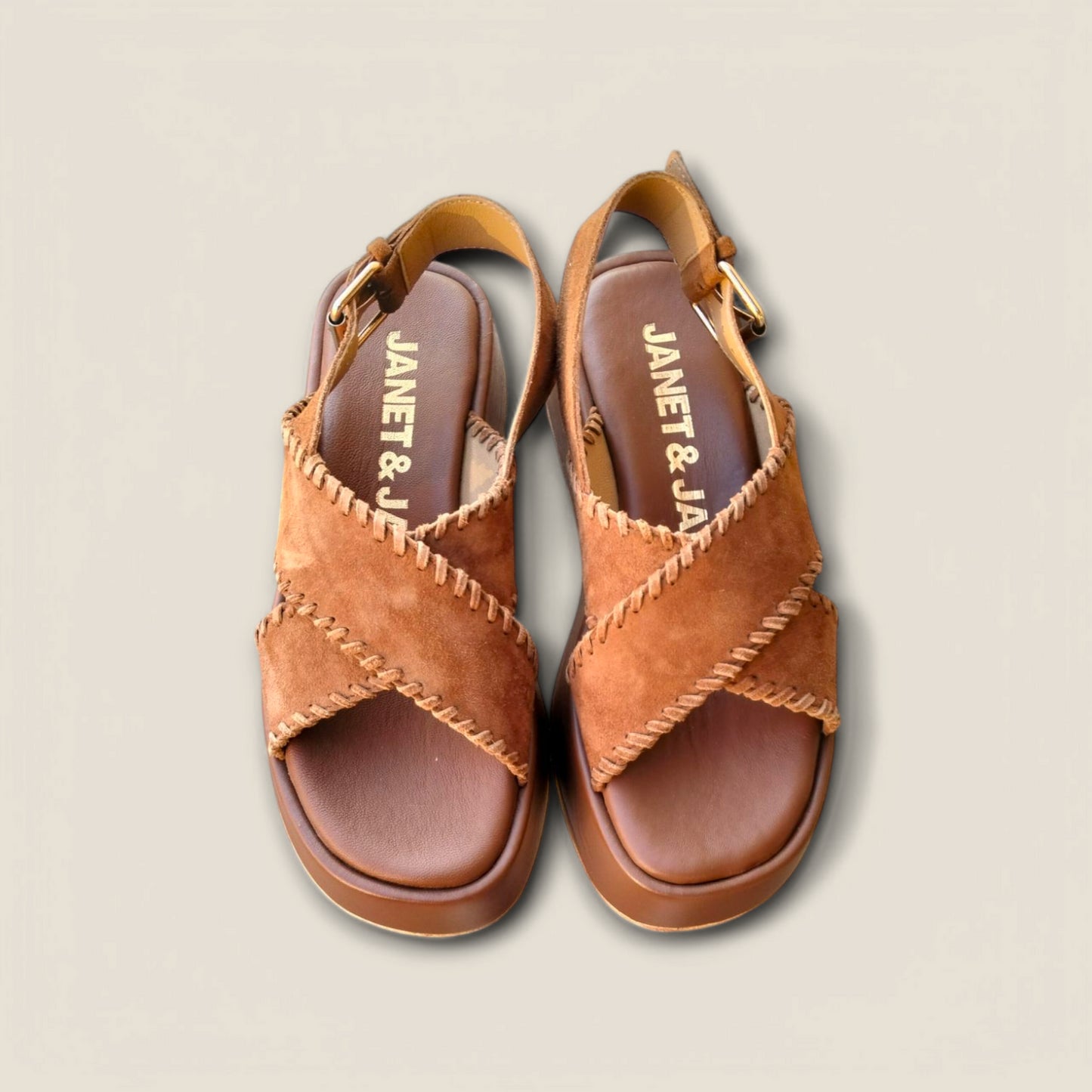 SANDALO INCROCIO SUEDE JANET & JANET
