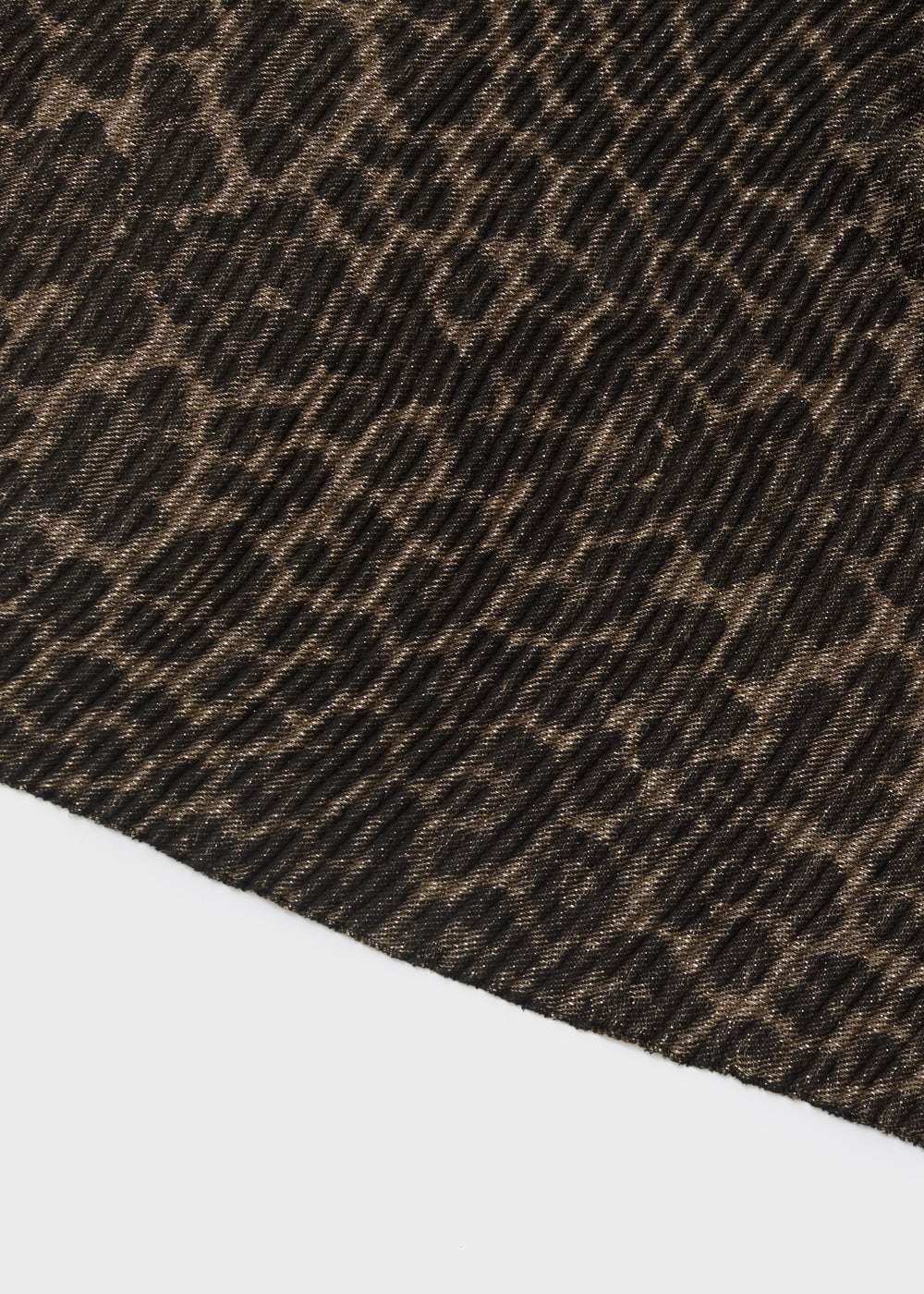 SCIARPA ANIMALIER LUREX PLISSE ORO/NERO NALÍ