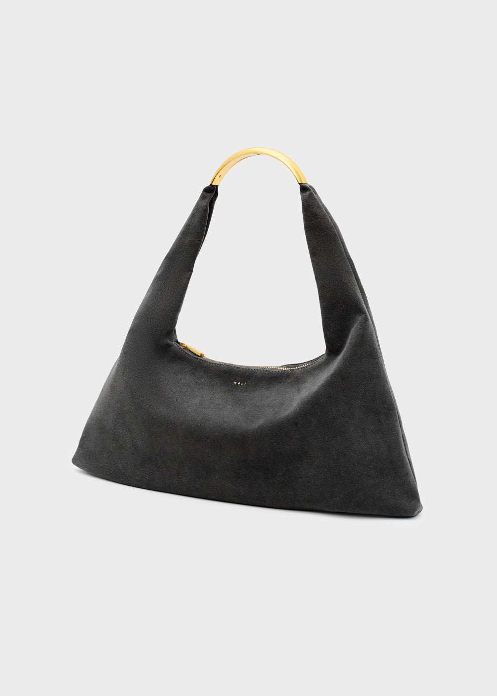 BORSA MILA A SPALLA SCAMOSCIATO NERO NALÌ