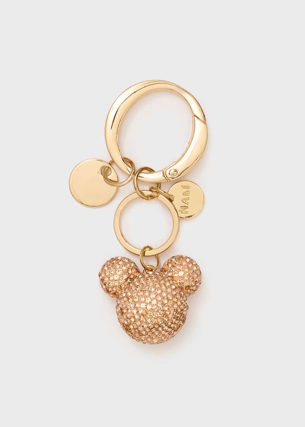 PORTACHIAVI MICKEY PIETRE ORO NALÌ
