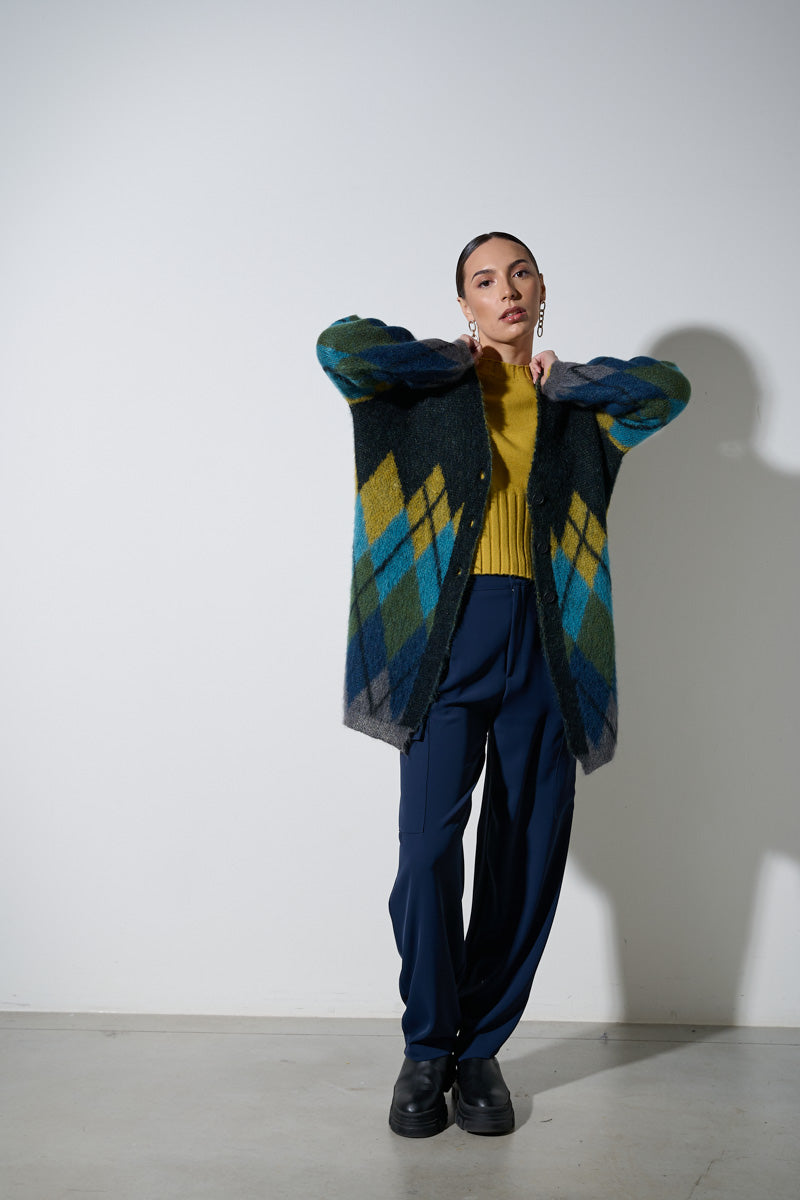 CARDIGAN ROMBI MULTICOLOR ICONA BY KAOS