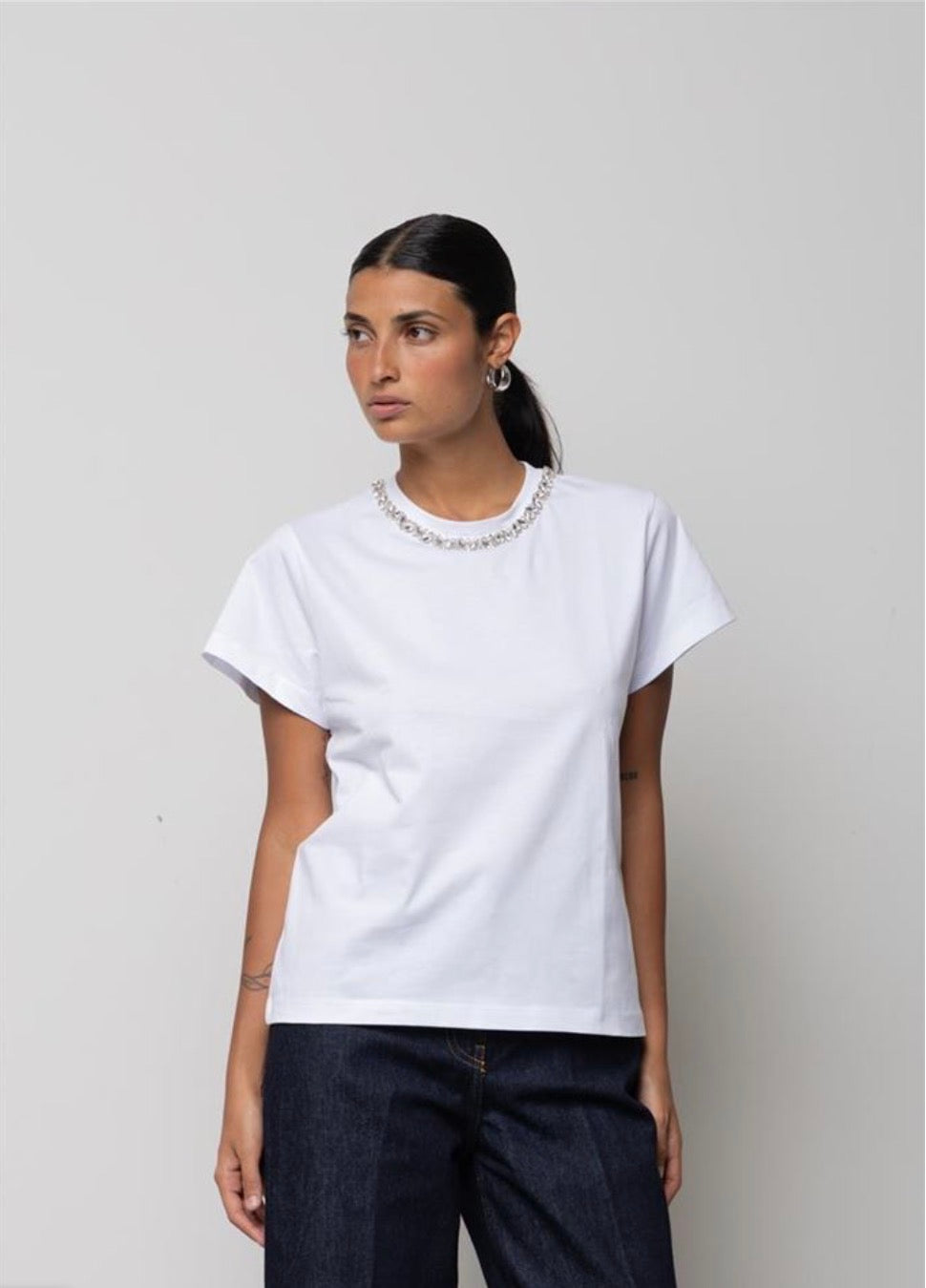 T-SHRIT GIROCOLLO JEWEL ICONA