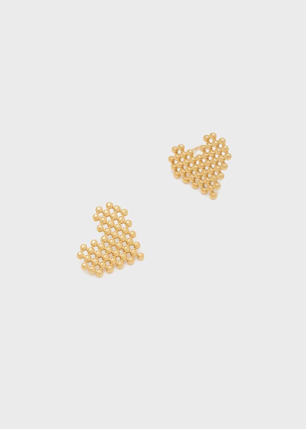 ORECCHINI CUORE PIXEL ORO NALÌ