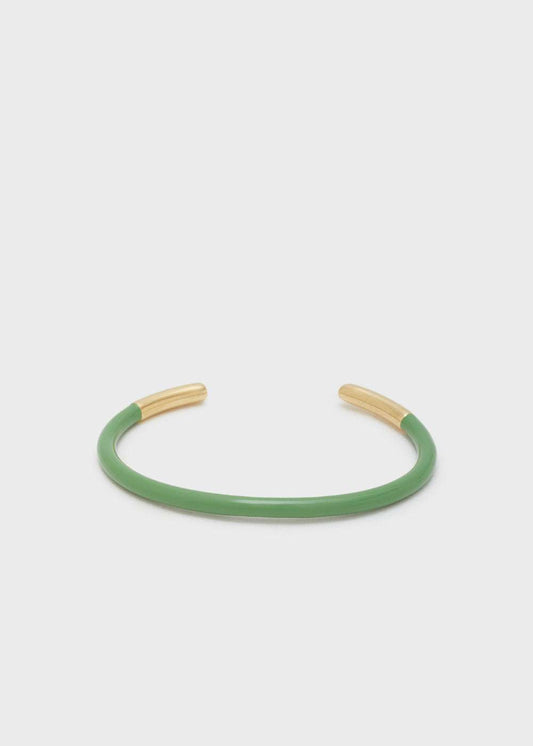 BRACCIALE ECHO ACC.INOS. SMALTATO VERDE NALÌ
