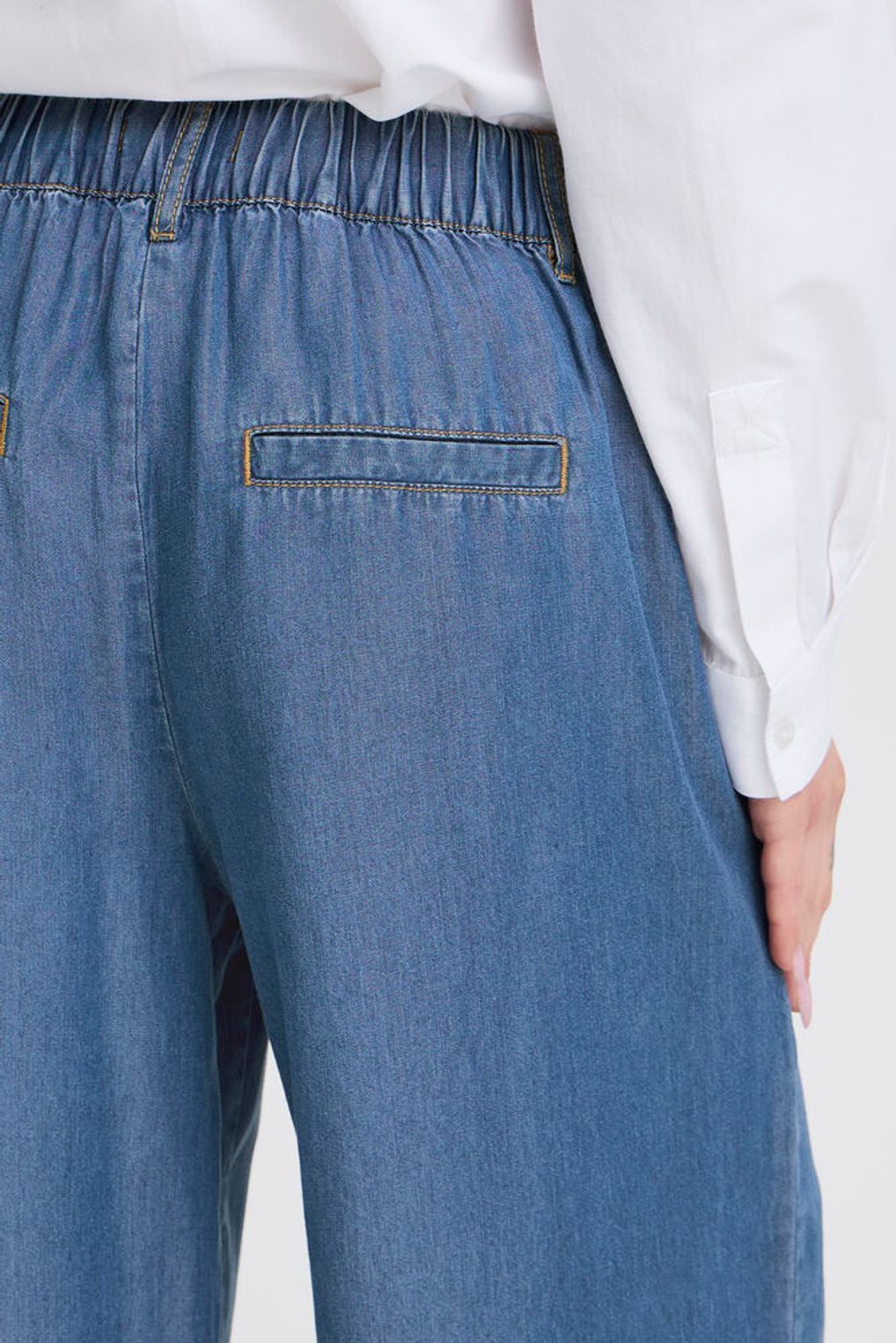 PANTALONI WIDE-LEG LYOCELL BYKOSMO B.YUONG