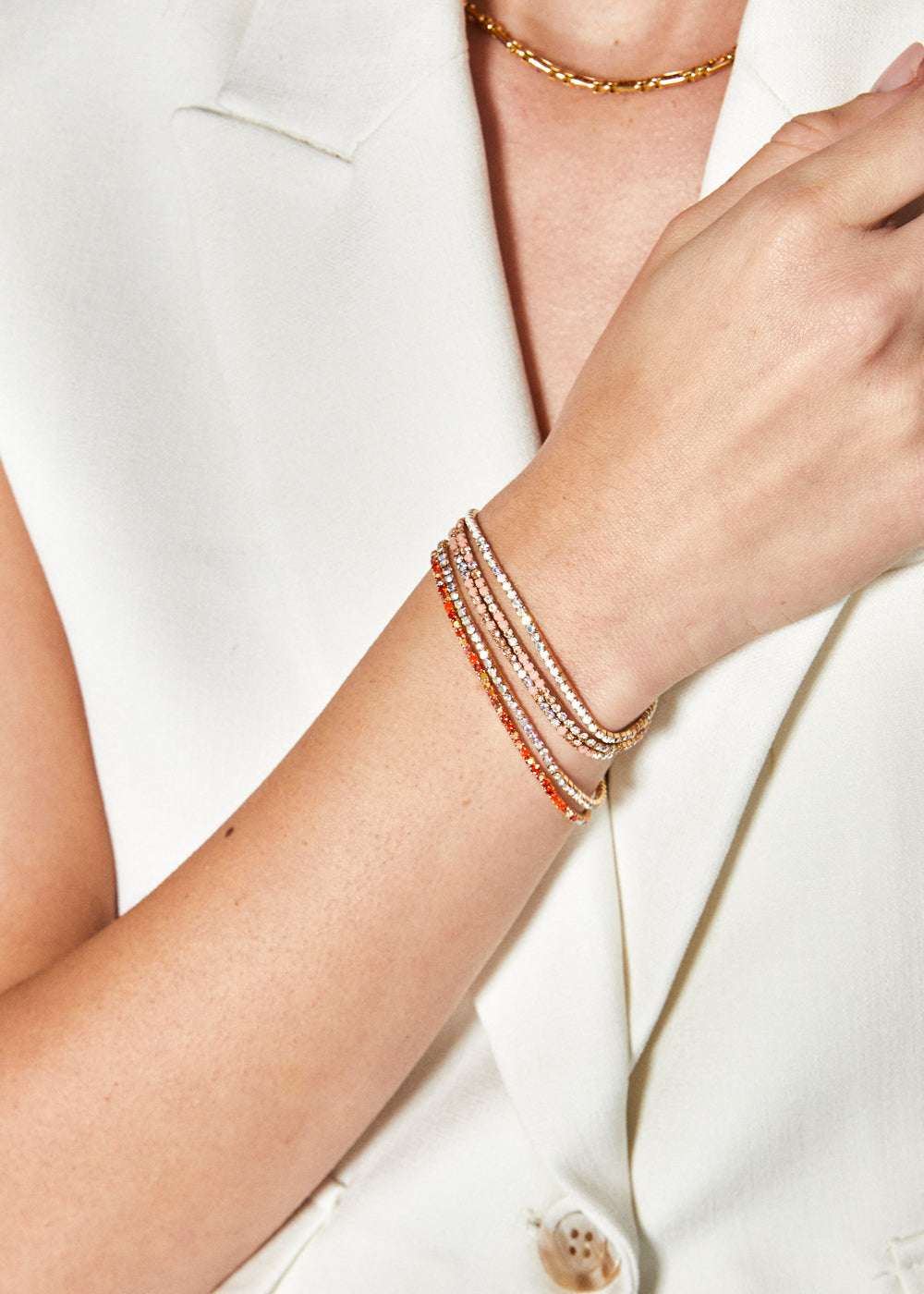 SET BRACCIALI LILY ELASTIC ARANCIO/CORAL NALÌ