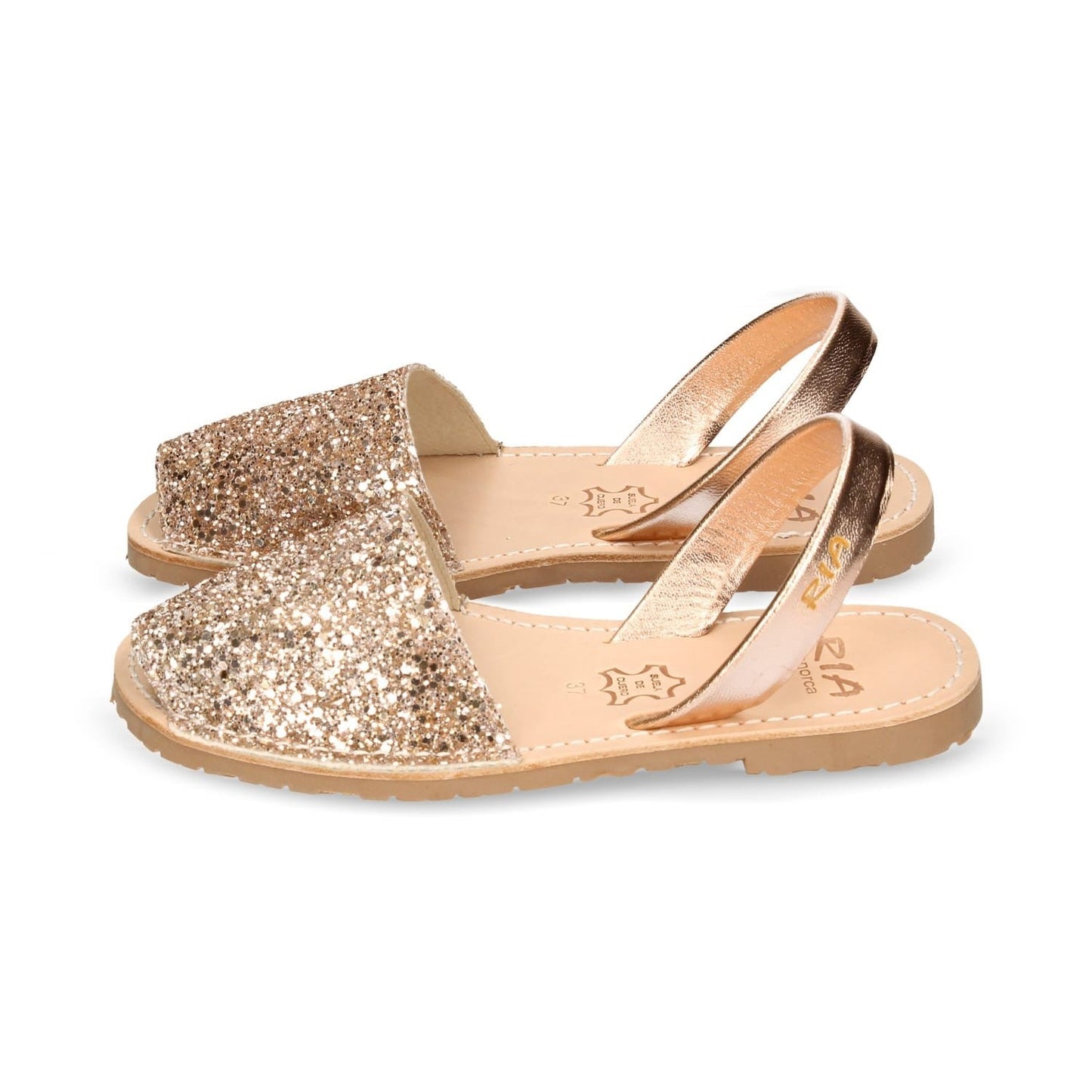 SANDALI MINORCHINI DA DONNA MARBELLA GLITTER PEACH RIA
