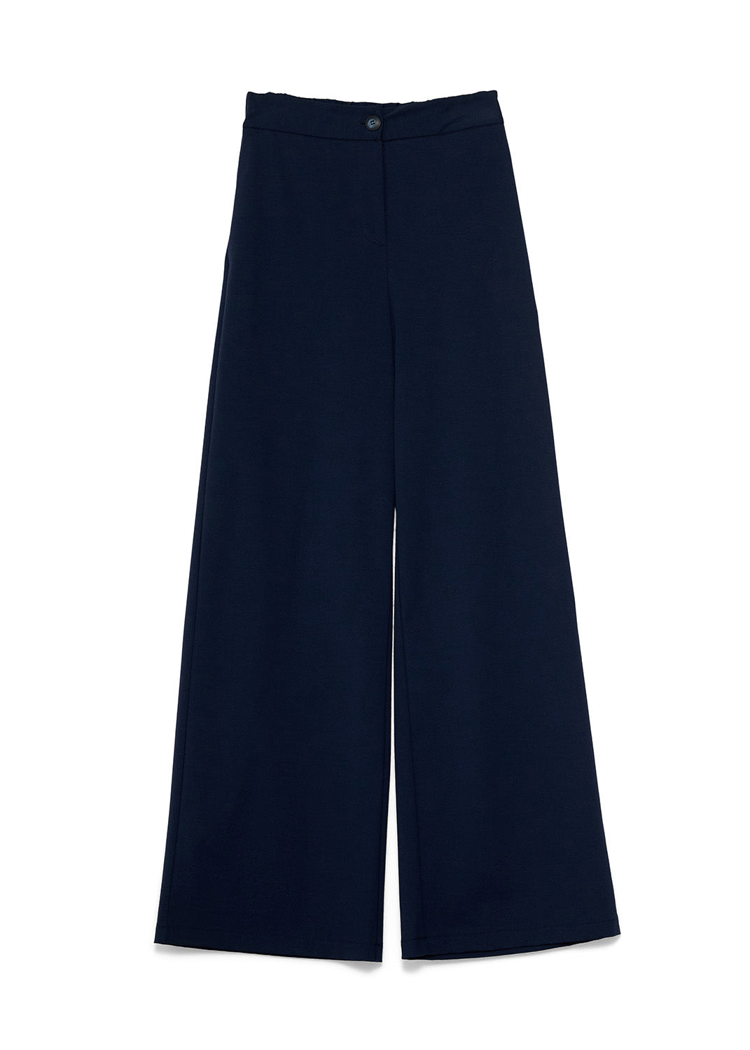 PANTALONE PALAZZO PUNTO MILANO BLU CROCHÈ