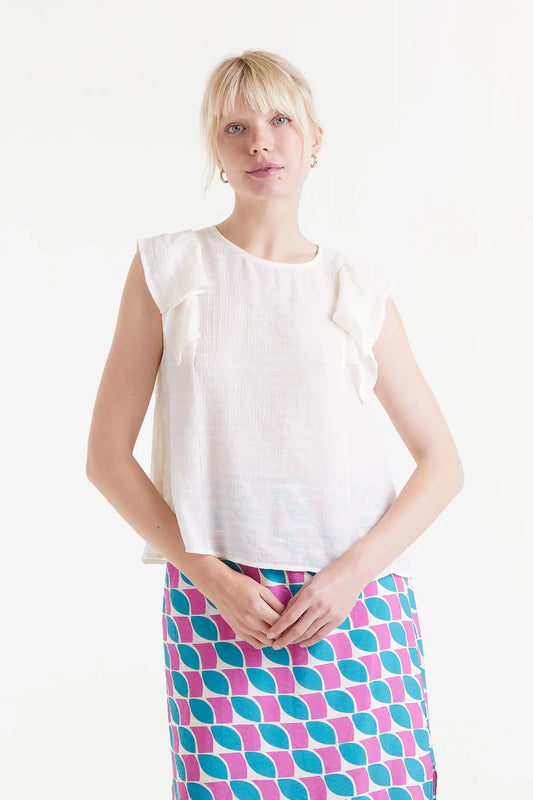 TOP BIANCO VOLANT COMPANIA FANTASTICA