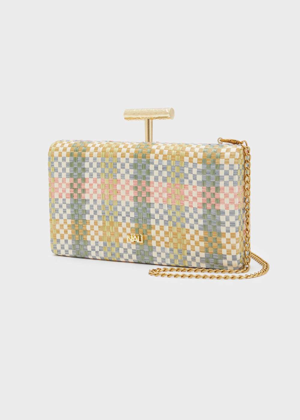 CLUTCH PERLA VERDE E ROSA NALÌ