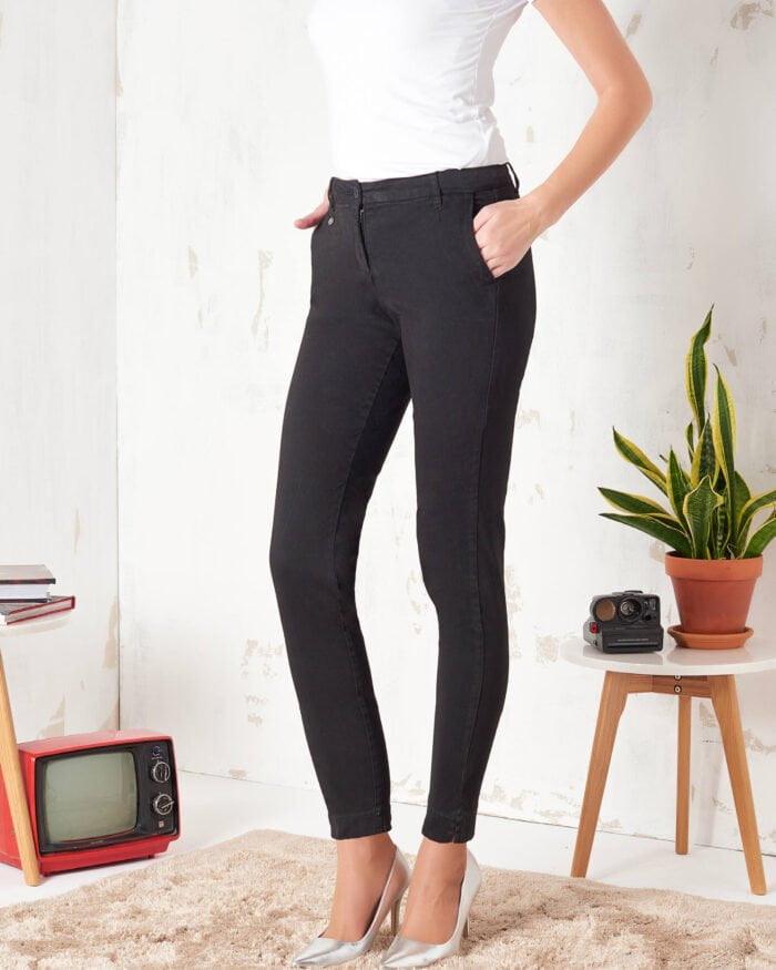 CHINO FUSTANO NERO CHIARA D'ALBA