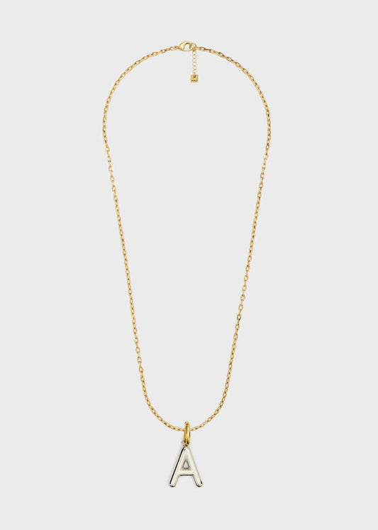 COLLANA LETTERING SMALL A ORO/ARGENTO NALÌ