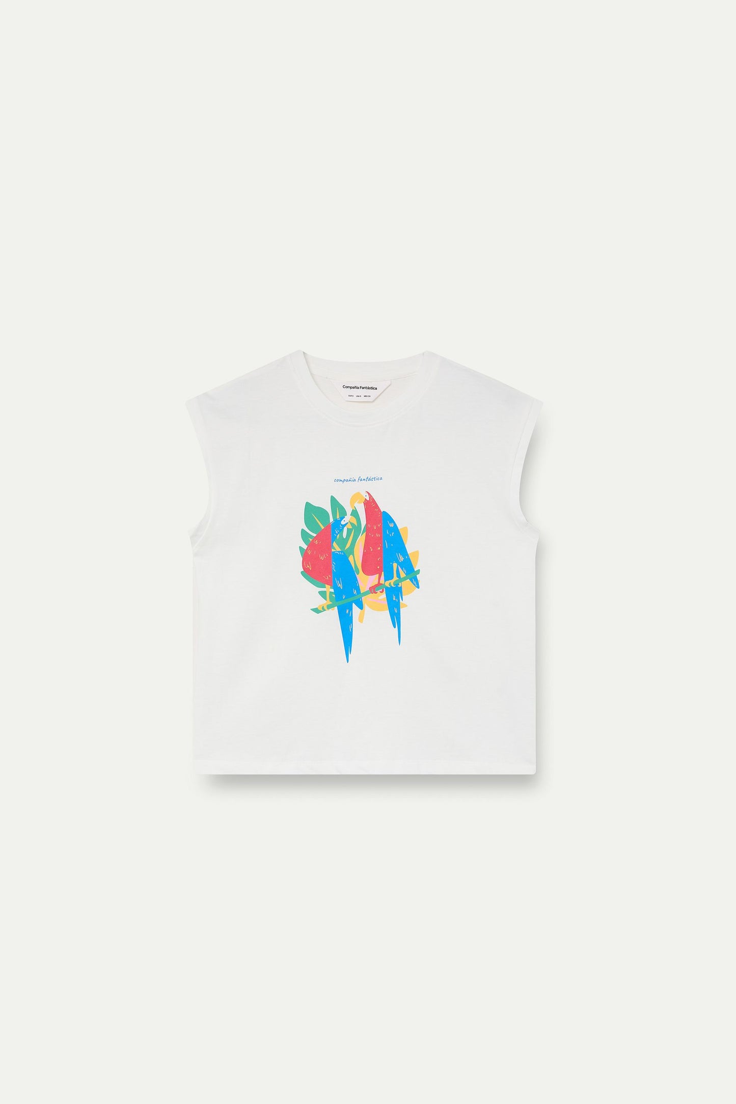 T-SHIRT STAMPA PAPPAGALLO COMPANIA FANTASTICA