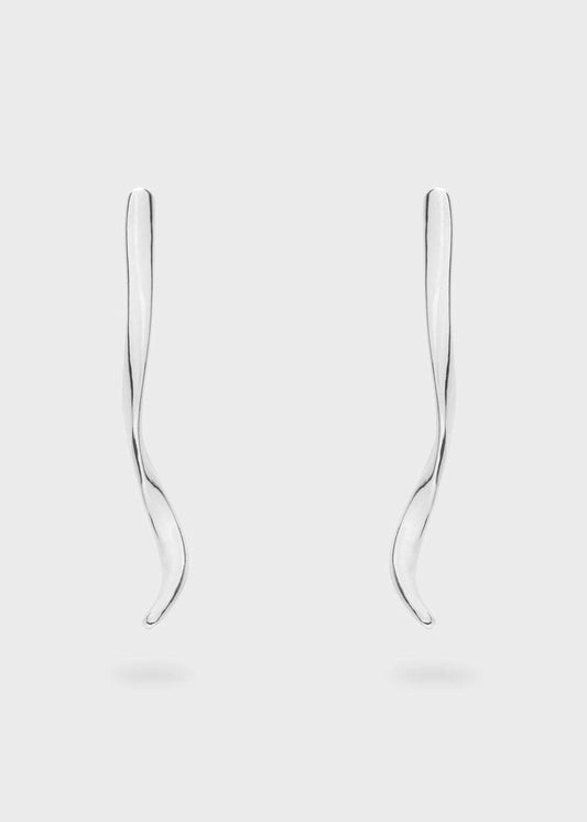 ORECCHINI REMY LUNGHI SINUOSI ARGENTO NALÌ