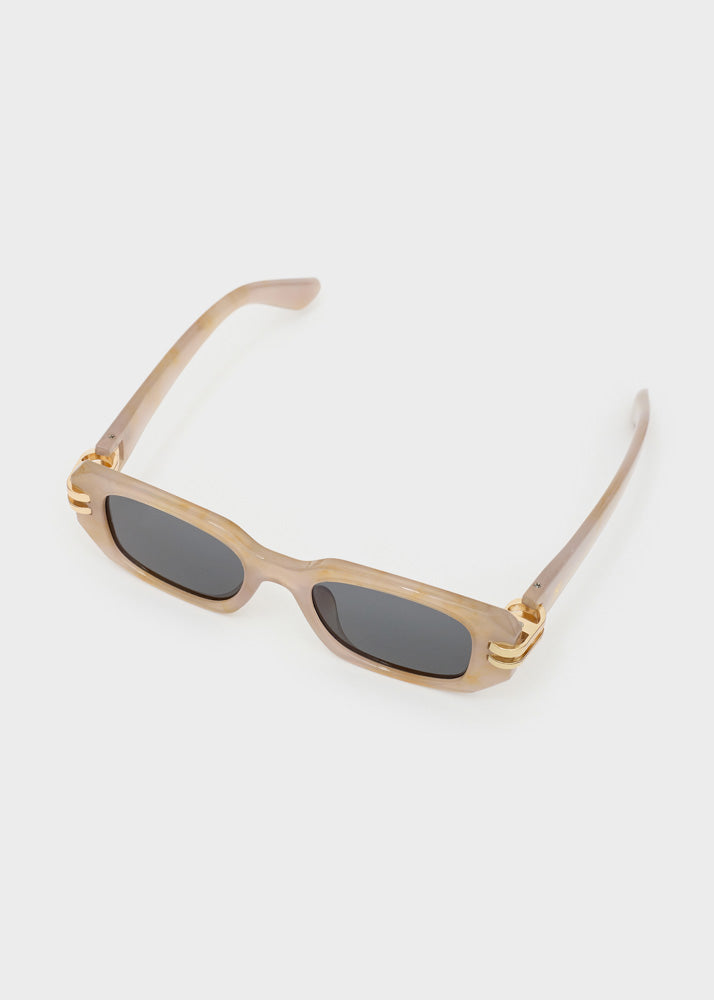 OCCHIALI LARA RETTANGOLARI ORO/BEIGE NALÍ