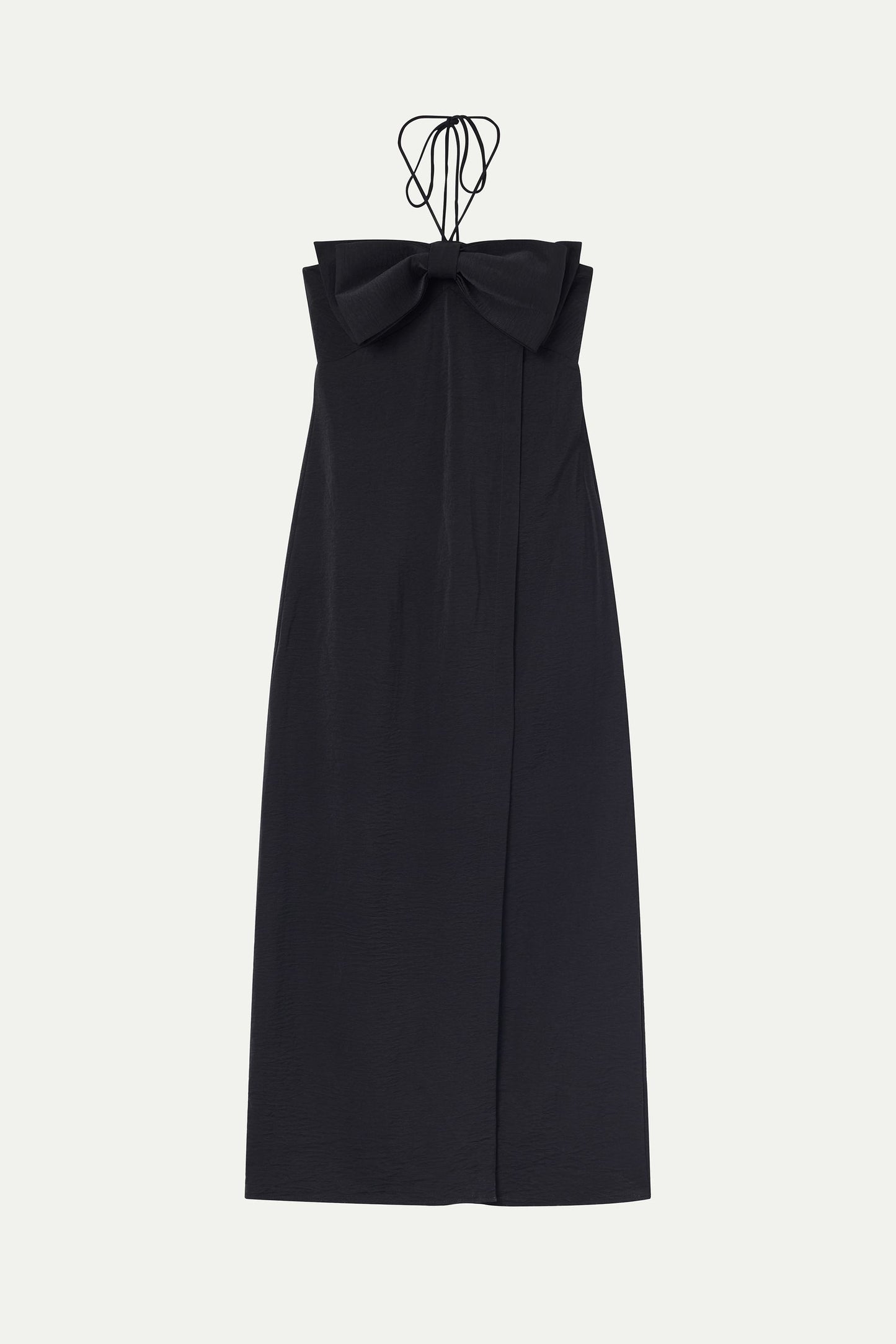 ABITO LUNGO NERO CON DETTAGLIO FIOCCO COMPANIA FANTASTICA