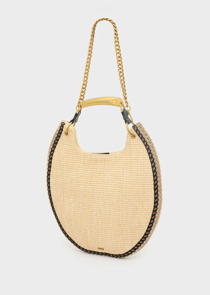 BORSA MALLORCA A MANO IN PAGLIA BEIGE NALÌ