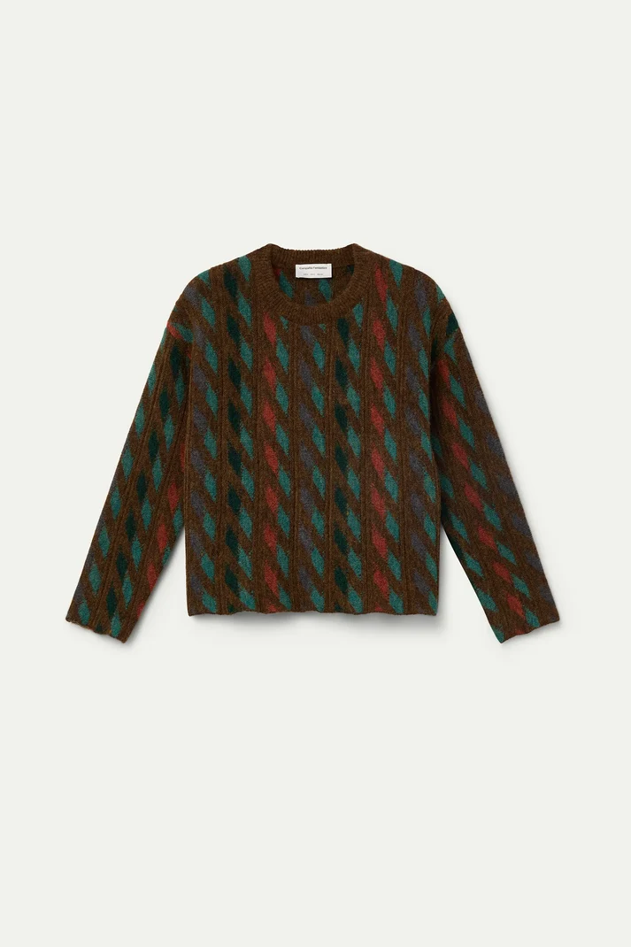 MAGLIA FANTASIA GEOMETRICA MULTICOLORE 64C/10295 COMPANIA FANTASTICA
