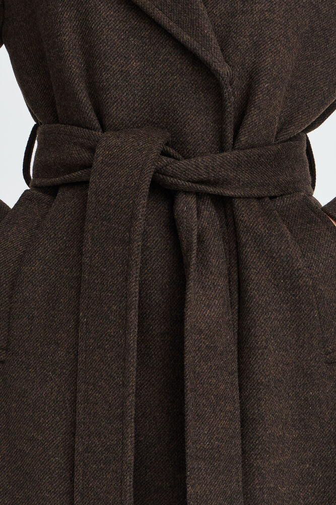 CAPPOTTO LUNGO MISTO LANA JAVA MÉLANGE BYABONNETB.YOUNG