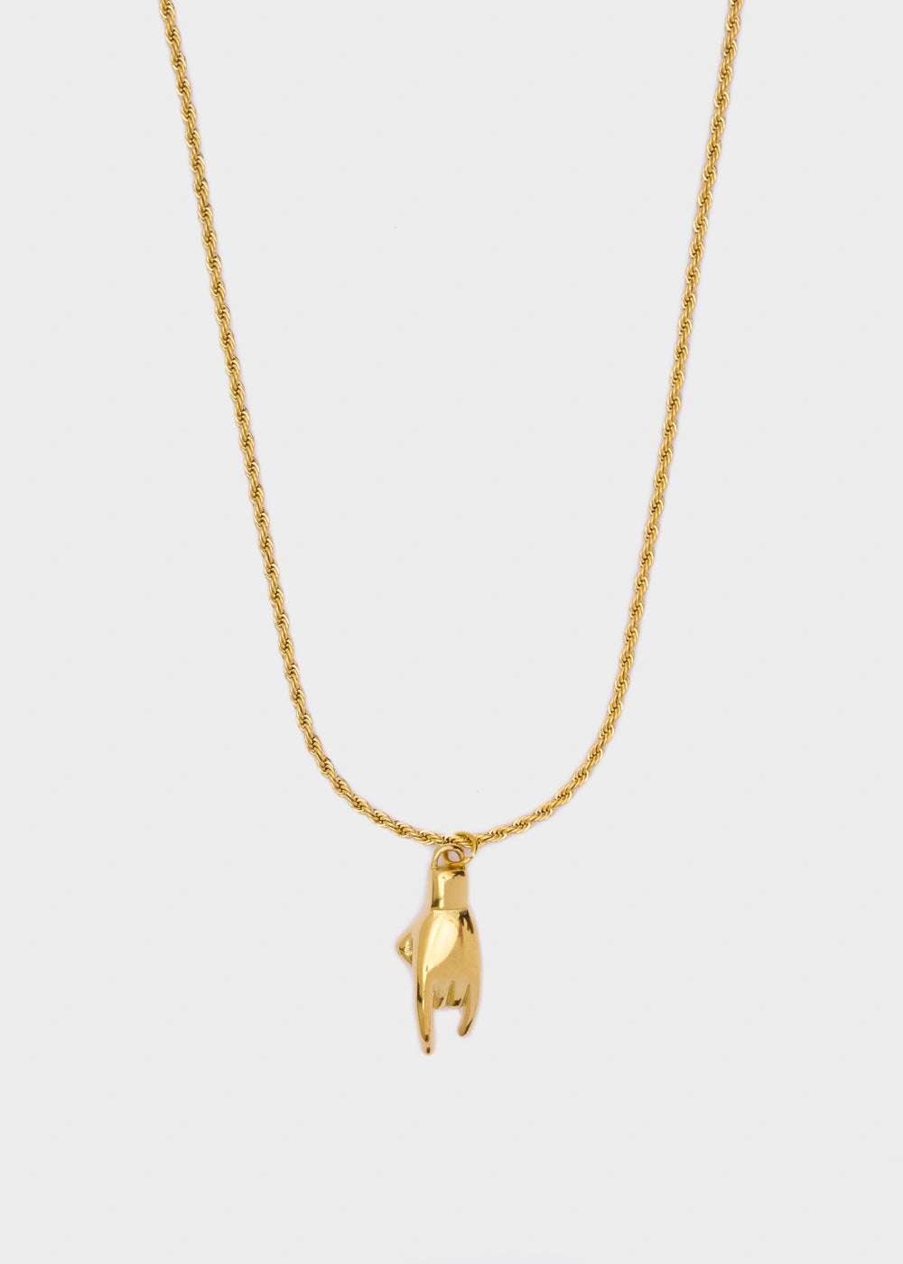 COLLANA PLAC. ORO 14 CON MANO NALÌ