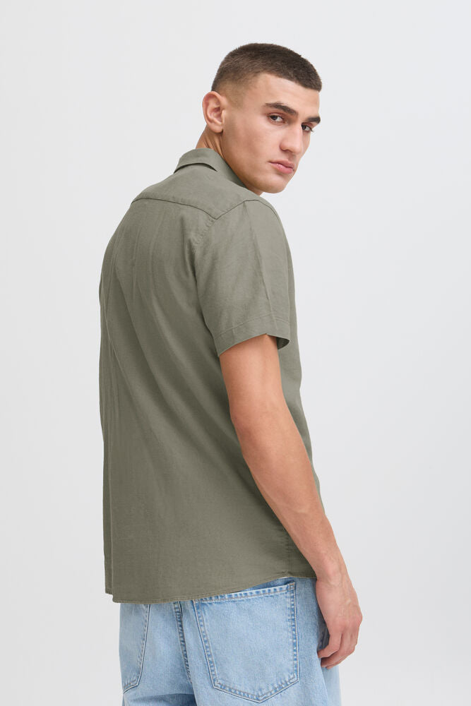 Camicia SDALLAN LAUREL GREEN MANICA CORTA SOLID