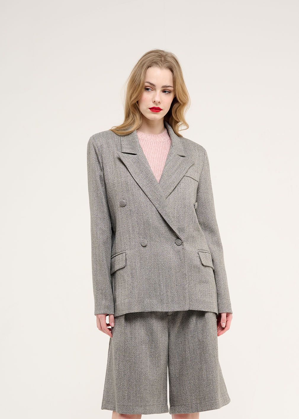 BLAZER DOPPIO PETTO SPIGATO CROCHÈ