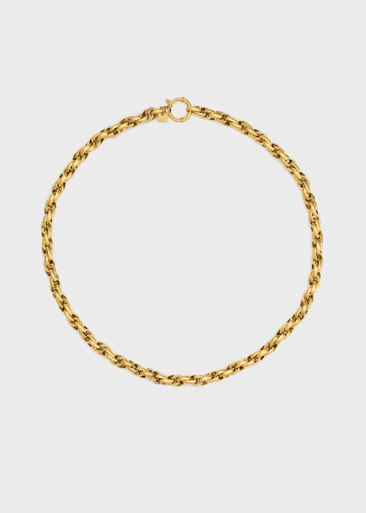 COLLANA BIG CHAIN ACC. INOS. PLA. ORO 18 NALÌ