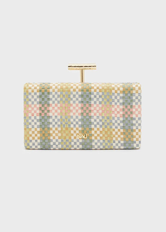 CLUTCH PERLA VERDE E ROSA NALÌ