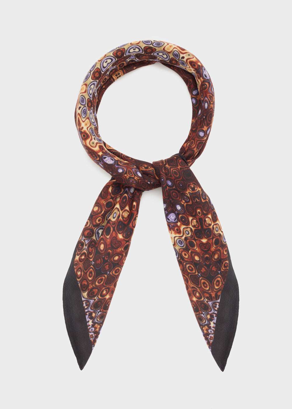 FOULARD ELISA FANTASIA MARRONE NALÍ