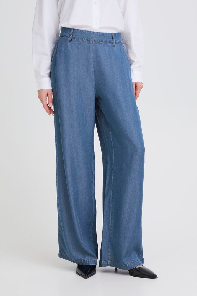 PANTALONI WIDE-LEG LYOCELL  BYKOSMO B.YUONG