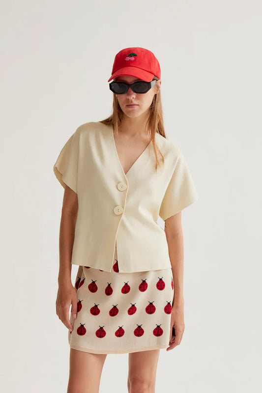 CARDIGAN MEZZA MANICA BEIGE COMPANIA FANTASTICA