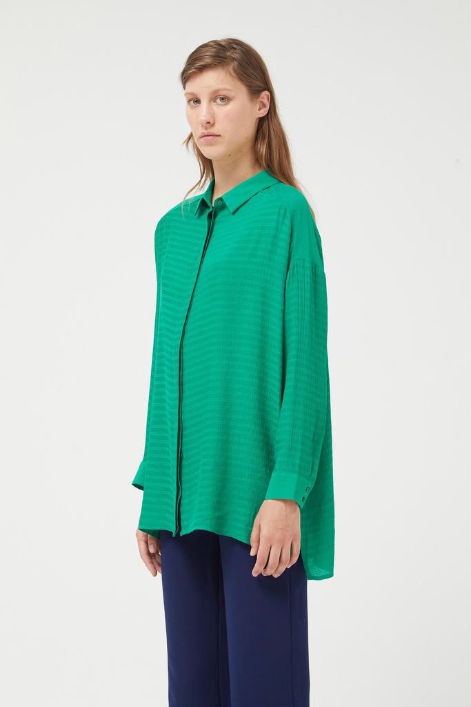 CAMICIA FLUIDA VERDE COMPANIA FANTASTICA