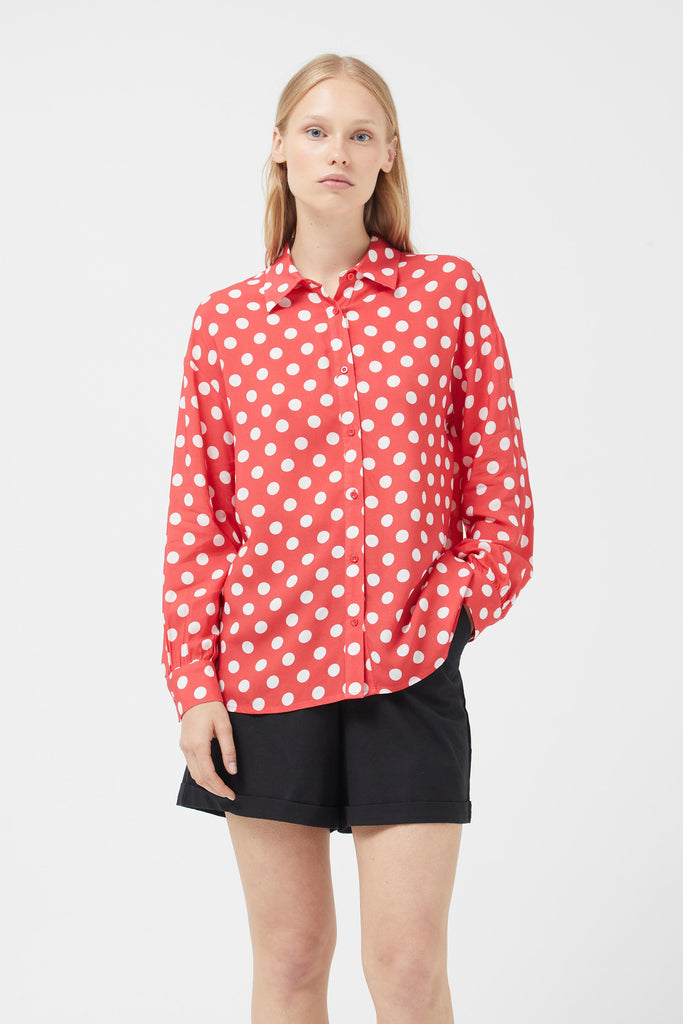 CAMICIA ROSSO A POIS COMPANIA FANTASTICA