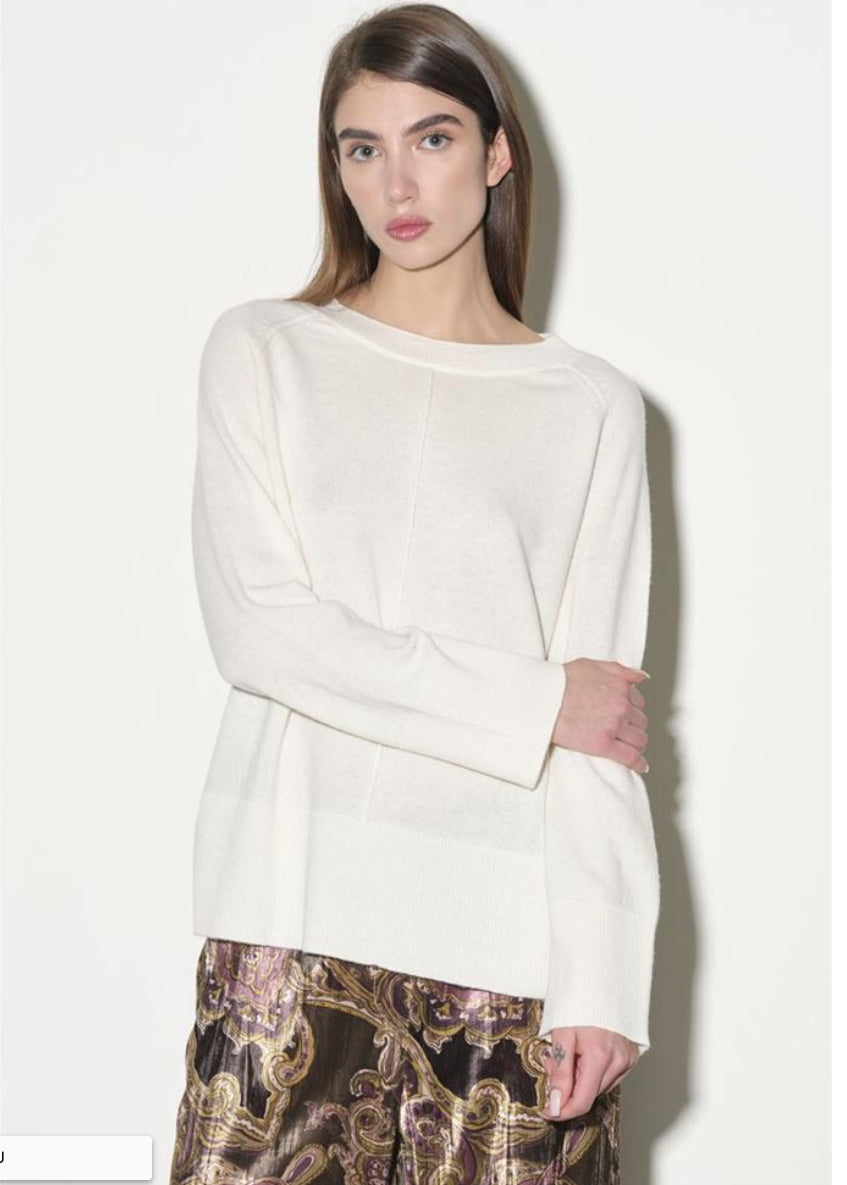 MAGLIA GIROCOLLO PURA LANA BLU KAOS