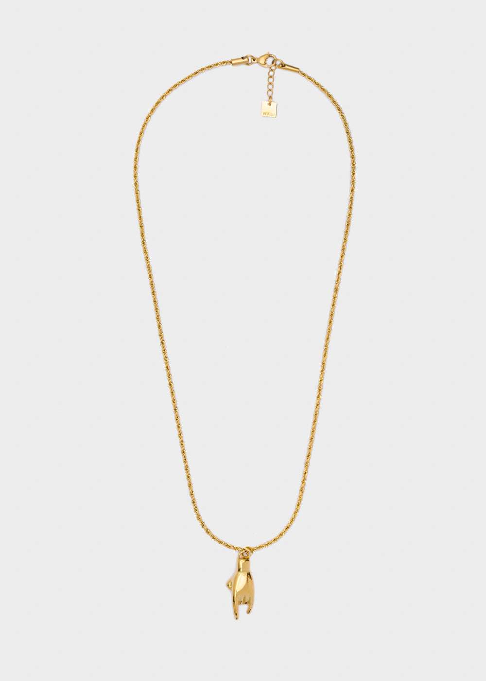 COLLANA PLAC. ORO 14 CON MANO NALÌ