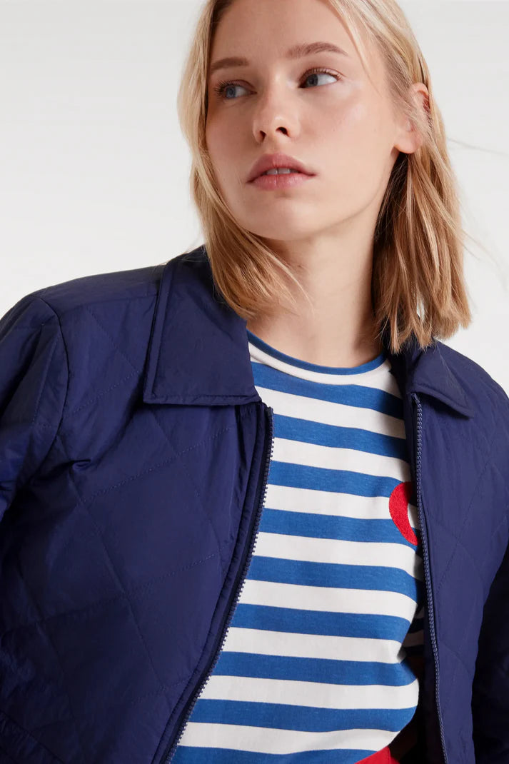 T-SHIRT RIGHE BLU LUNA COMPANIA FANTASTICA