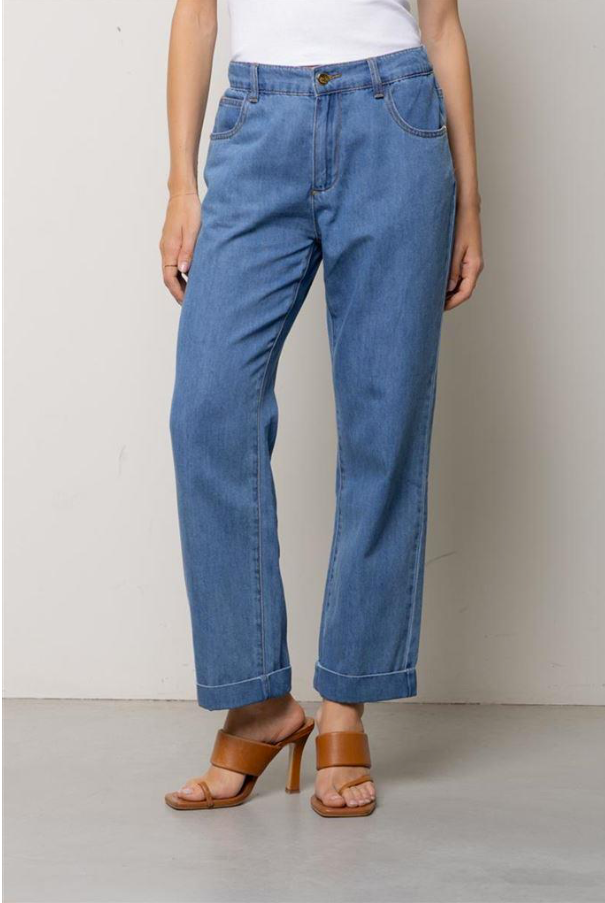 Jeans Straight Leg con Risvolto – Kaos Denim