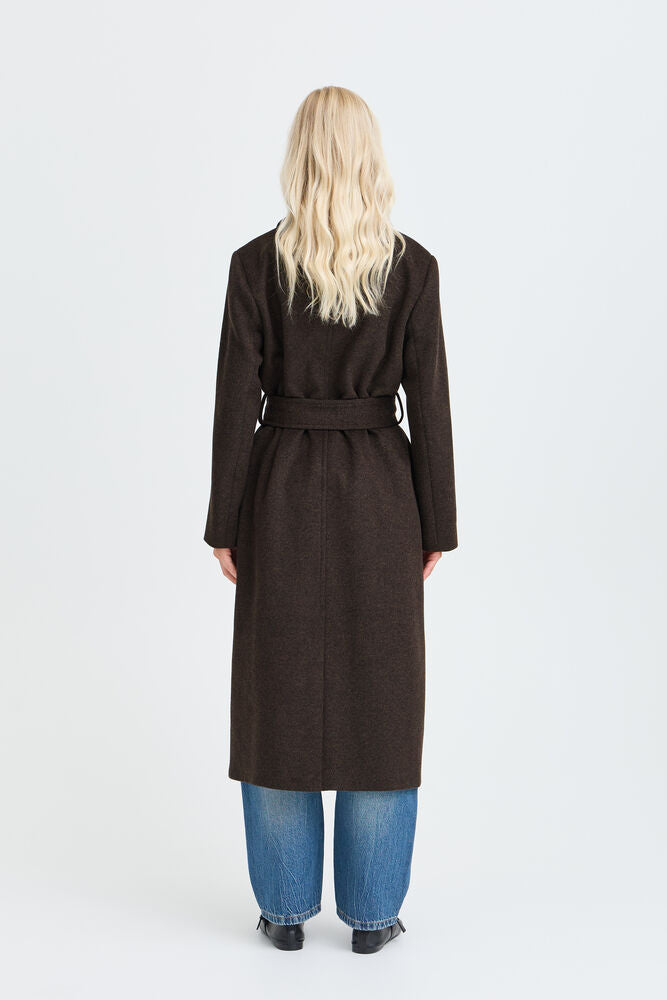 CAPPOTTO LUNGO MISTO LANA JAVA MÉLANGE BYABONNETB.YOUNG