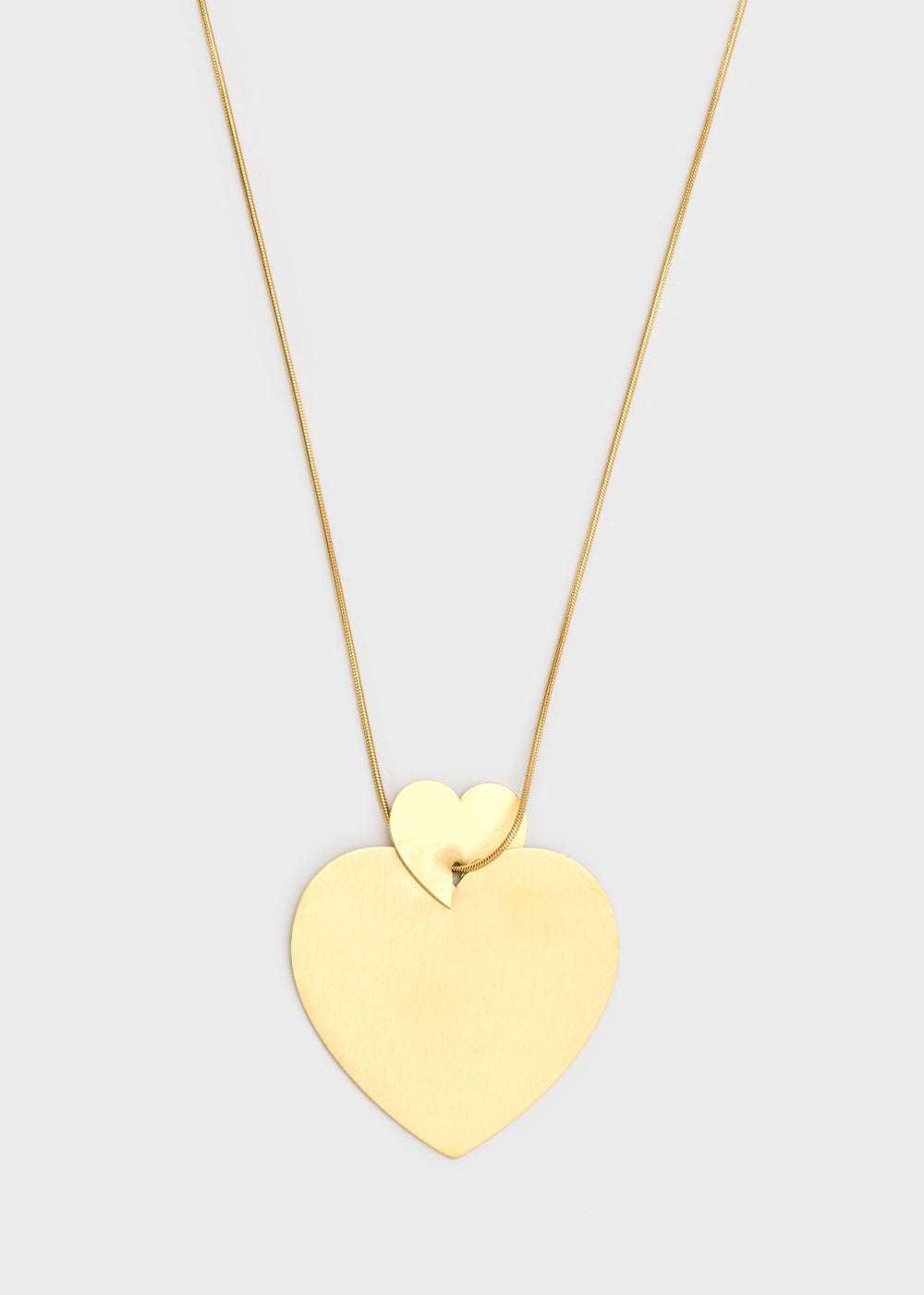 COLLANA CON PENDENTE DOPPIO CUORE ORO NALÍ