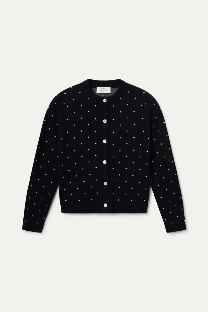 CARDIGAN MINI POIS BIANCHI COMPANIA FANTASTICA